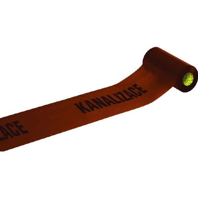Anticor fólie výstražná hnědá Kanalizace 300 mm x 100 m