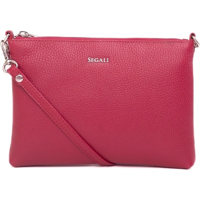 Segali dámska kožená crossbody kabelka A6C viva magenta