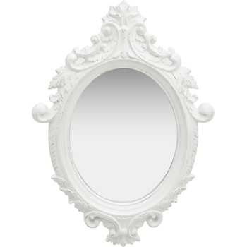 Image 1 of vidaXL Стенно огледало, стил замък, 56x76 см, бяло (320356)