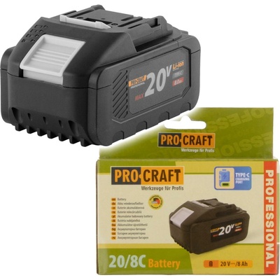 Procraft 20/8C 20 V Li-ion, 8000 mAh USB C