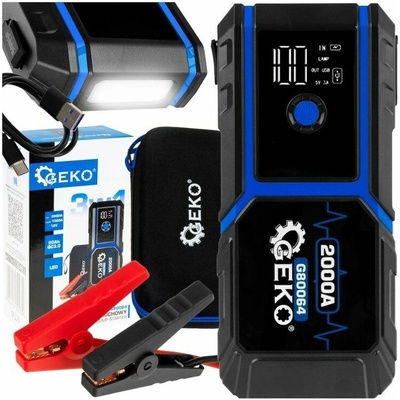 Startovací powerbanka / jump startér 20000 mAh, 2000 A, 12 V GEKO