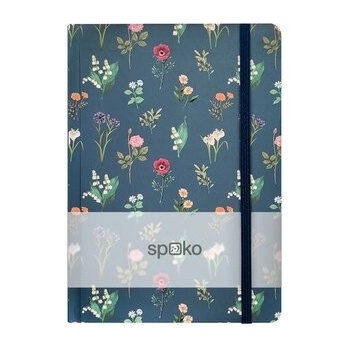 Spoko zápisník Flowers kvety A5, linajkový