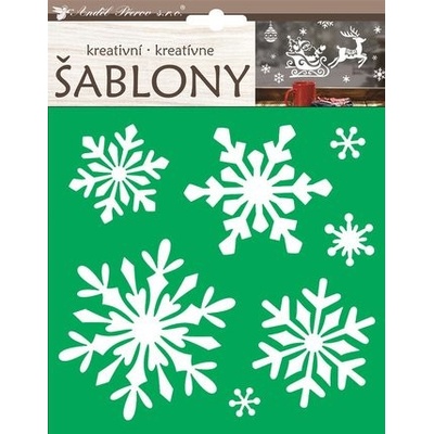 Kreativní šablony vločky 18 x 23 cm – Zboží Dáma
