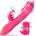 Paloqueth Thrusting G-Spot Rabbit Vibrator with Rotating Beads & Licking Tongue Pink
