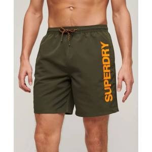 Superdry Бански гащета Superdry Sport Graphic 17´´ swimming shorts - Green (Army Khaki)