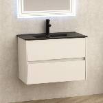 InterCeramic Шкаф за баня InterCeramic ICP 7955 + МИВКА ICC 8066B Черен MAT (ICP 7955 + МИВКА ICC 8066B ЧЕРЕН МАТ)