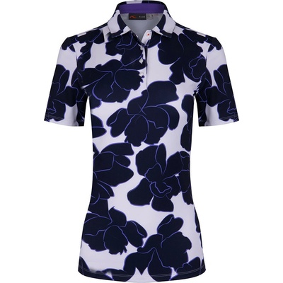 Kjus Women Enya Printed Polo S/S XS/34 Damske Atlanta Blue