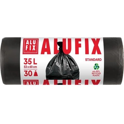 Alufix Кош за боклук, 35 л, 30 бр. , 53x60 см, 10 , ALUFIX, черен MS3530UNINEW (MS3530UNINEW)