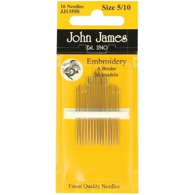 Ručné vyšívacie ihly jemné John James 5/10