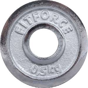Fitforce ДИСК ЗА ЩАНГА 0, 5 КГ chrom 30 ММ 0, 5 КГ