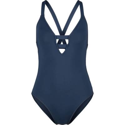 Seafolly Дамски бански костюм Seafolly Women's Collective Deep V One Piece Swimsuit - True Navy - размер 32 (EU) (150-2102-0311)