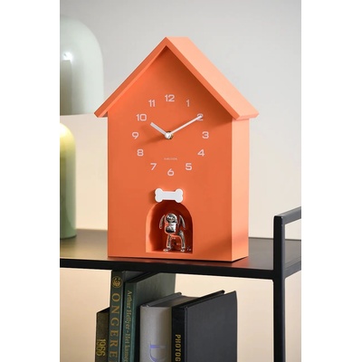 Karlsson Стенен часовник със звук Karlsson Dog House 36, 5 x 26, 5 cm (KA6096OR)