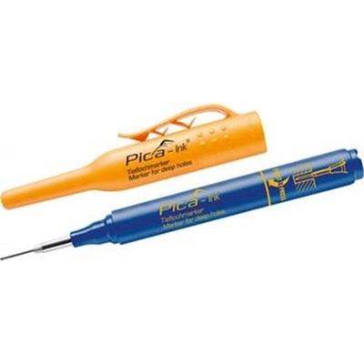 Pica Ink 15041 - Fix, popisovač permanentní tesařský, truhlářský značkovací pro řemeslníky tl. 1,5 mm - modrý – Zboží Živě