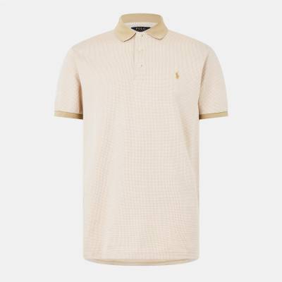 Ralph Lauren Риза с къс ръкав Polo Ralph Lauren Men's Dogtooth Short Sleeve Shirt - Sand Dune