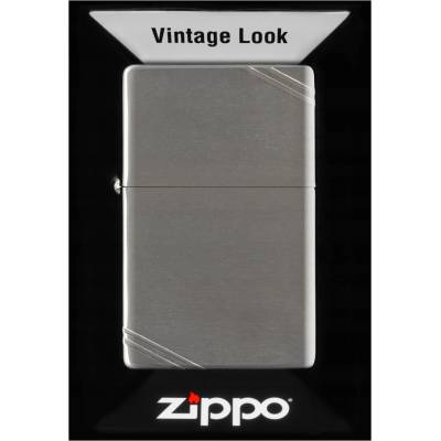 Zippo Vintage Chrome Brushed Benzínový