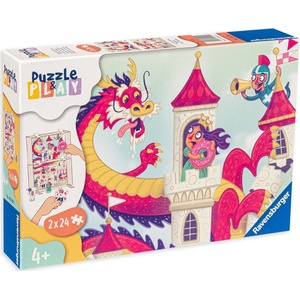 Ravensburger Пъзел-настолна игра Ravensburger от 2 х 24 части - Драконово царство (05595) - baby