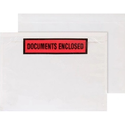 Obálka C6 na balíky Documents Enclosed, 100 ks