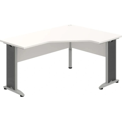 OFFICE PRO s.r.o. HOBIS kancelársky stôl pracovný tvarový, ergo ľavý CEV 60 L, biela