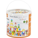 Viga Toys Дървен строител Viga - Замък, 100 части (59697)
