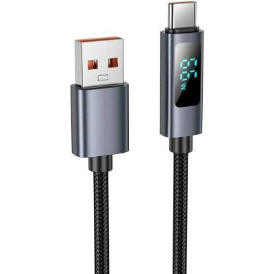 Hoco X112 USB A na Lightning 2,4A s displejem 1m černý