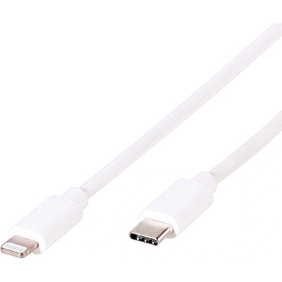 Vivanco Кабел Vivanco 60084, от USB C(м) към Lightning(м), 1.2m, бял (60084)
