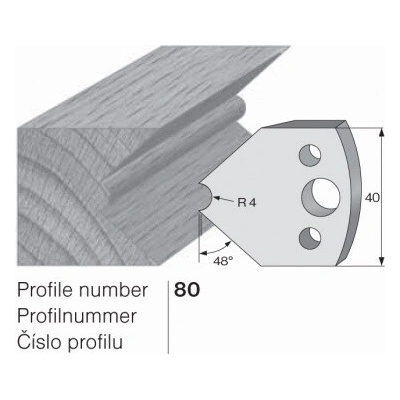 IGM profil 080 - pár omezovačů 40x4mm SP