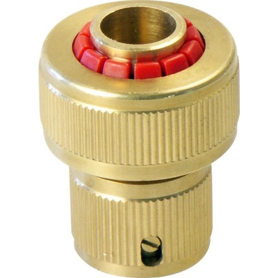 Extol Premium rýchlospojka na hadicu mosadzná, 3/4'', STOP ventil 8876004