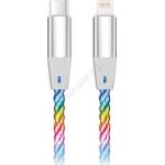 ALIGATOR DATKP63 - USB кабел USB-C / Lightning с LED подсветка 30 W PD, 1, 2 m (PH0033)