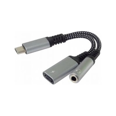 PremiumCord Reducer USB-C/3.5mm jack with DAC+USB-C chip for charging 13cm