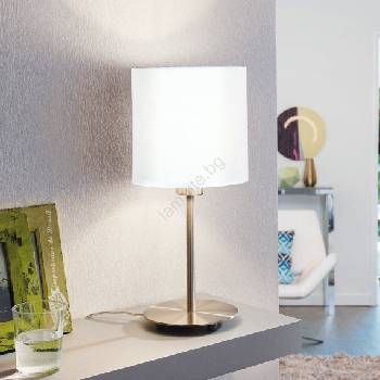 EGLO 54744 - Настолна лампа ANADIA 1xE14/40W/230V бял/матов хром (EG54744)