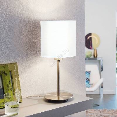 EGLO 54744 - Настолна лампа ANADIA 1xE14/40W/230V бял/матов хром (EG54744)