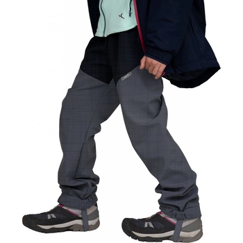 Unuo Unuo Batolecí softshellové oteplovačky se sherpou Light Šedá Žíhaná Černá Žíhaná