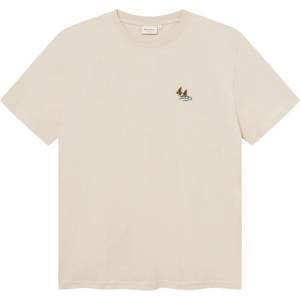 DEDICATED Мъжка тениска DEDICATED T-Shirt Stockholm Camp Creek EMB T-shirt - Oat White - размер XXL (217-0106-0115)