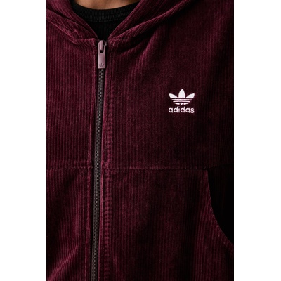 Adidas суичър с цип и качулка дамски от джинс (KE1119)