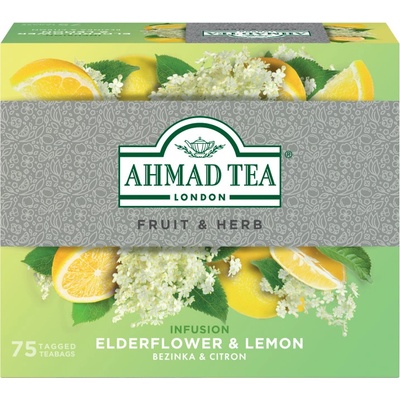 Ahmad tea čierna baza a citrón 75 x 1,8 g