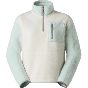 The North Face Дамски поларен пуловер The North Face Women's Yumiori 1/4 Zip Fleece jumper - White Dune / Opal Frost / Transcendent Grey (105-6483-1113)