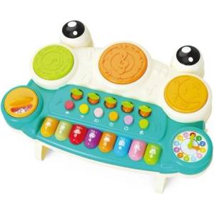 Raya Toys Бебешко пиано Raya Toys - Жаба, зелено (503126105)