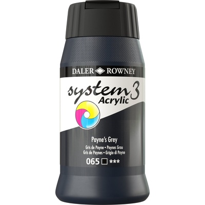 Daler-Rowney System3 АКРИЛНА боя Payne's Grey 500 ml 1 бр (129500065)