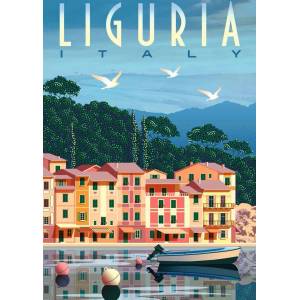 Ravensburger - Puzzle Postcard from Liguria - 1 000 piese