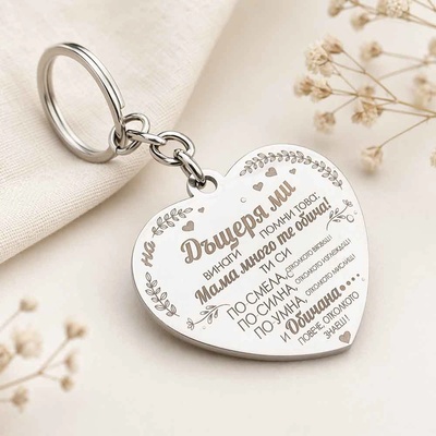 Art Gift Метален ключодържател На дъщеря ми