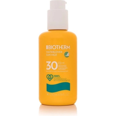 Biotherm Waterlover Sun Milk voděodolné mléko na opalování na obličej a tělo SPF30 200 ml