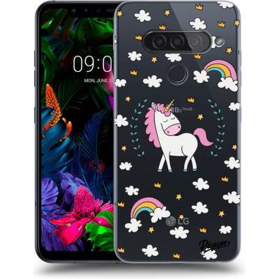 Púzdro Picasee silikónové LG G8s ThinQ - Unicorn star heaven čiré