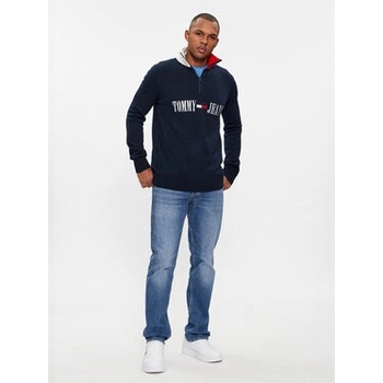 Tommy Jeans sveter pánsky DM0DM18368 tmavomodrá