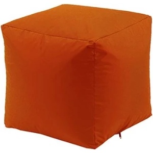 Pufrelax Пуф 80л. , Табуретка Куб - Teteron Neon Orange, Подходящ за използване на открито, Перящ се калъф, Пълнеж от Полистиролни перли (PUF-G-C-TEX-NEOR)