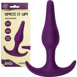  Анален плъг, дискретен, нежен и компактен, 10, 5см. - Spice it up Starter Purple (8007-04LOLA)