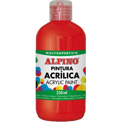 Alpino Akrylová farba červená 250 ml