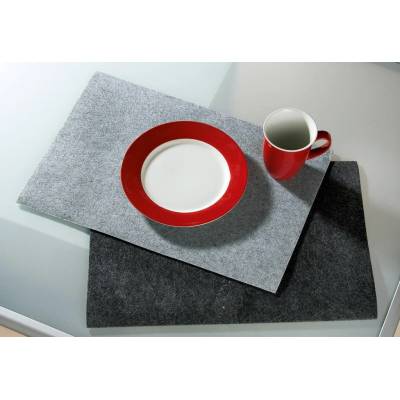 Gilde Ffilcové prestieranie obdĺžnik tmavosivé 4 ks 30x0,3 cm