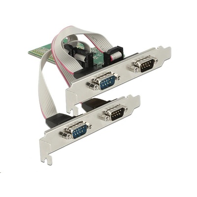Delock 4x Soros port bővítő kártya PCI-E (89557) (89557) (89557)
