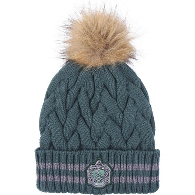 Cerda ДЕТСКА ПЛЕТЕНА ШАПКА С ПОНПОН harry potter ЗЕЛЕН
