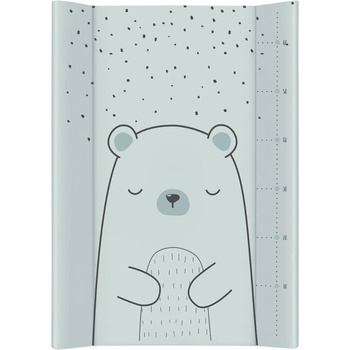 KikkaBoo Твърда PVC подложка за повиване 70х50см Bear with me Mint (31108060009)